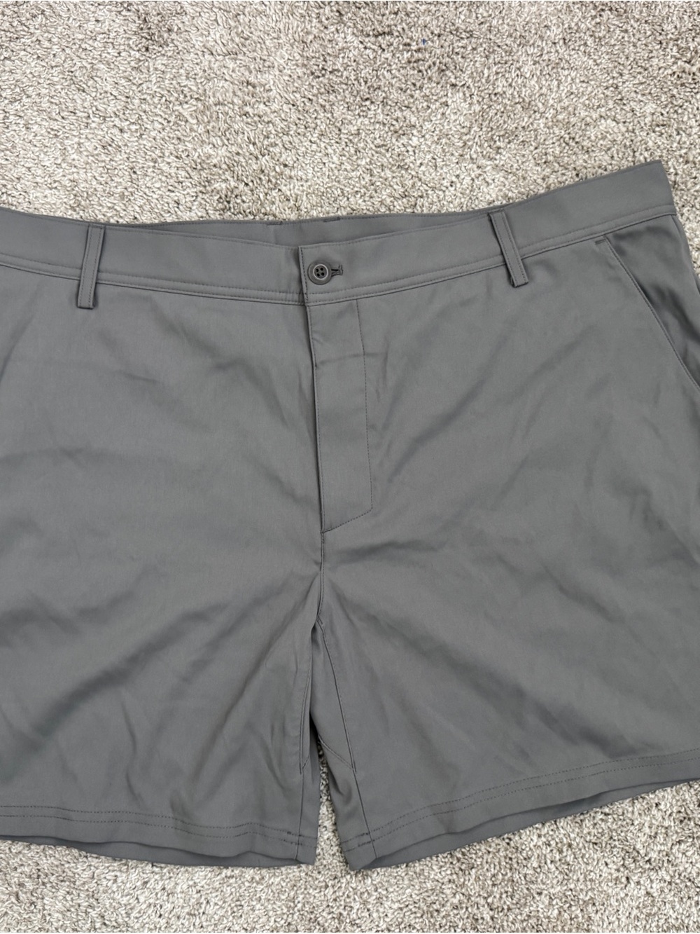 L.L.Bean Gray Venture Stretch Performance Chino Shorts Men’s Size 44W 7” Inseam